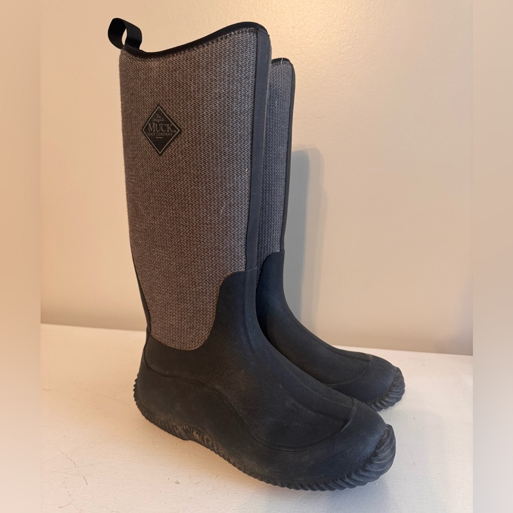 Muck Boot Company Tall Black & Charcoal Waterproof Boots